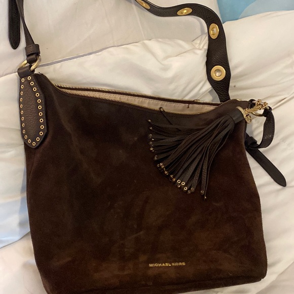 MICHAEL Michael Kors Handbags - Michael Kors chocolate brown suede bag. Used a handful of times .